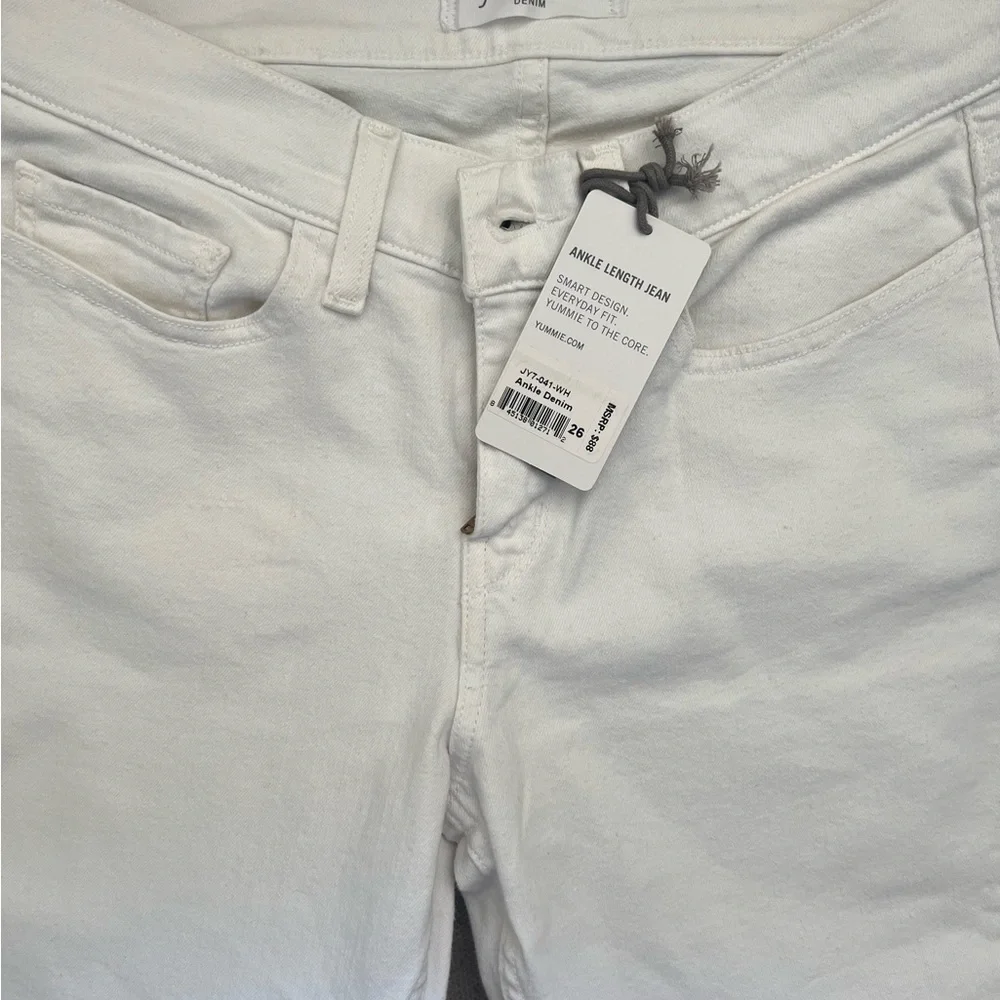 Yummie White Ankle Length Jeans size 26 - Picture 6 of 8